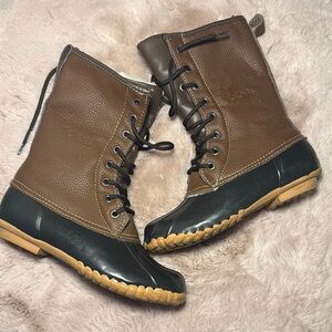totes Brown and Black Winter Boots